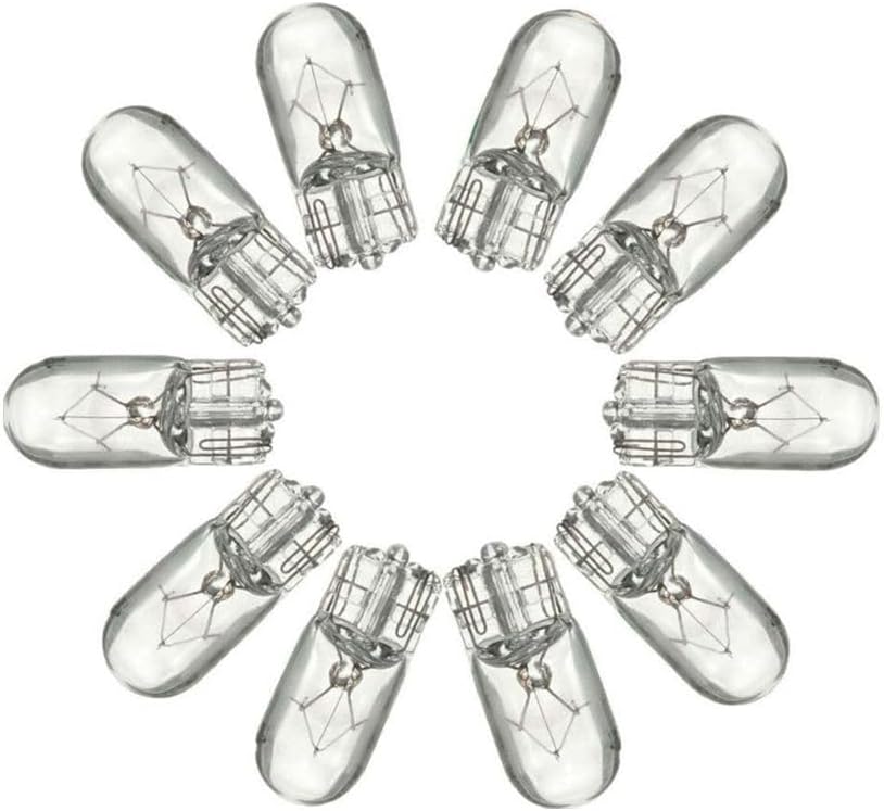 Bombilla halógena T10 12V 5W amarilla para auto