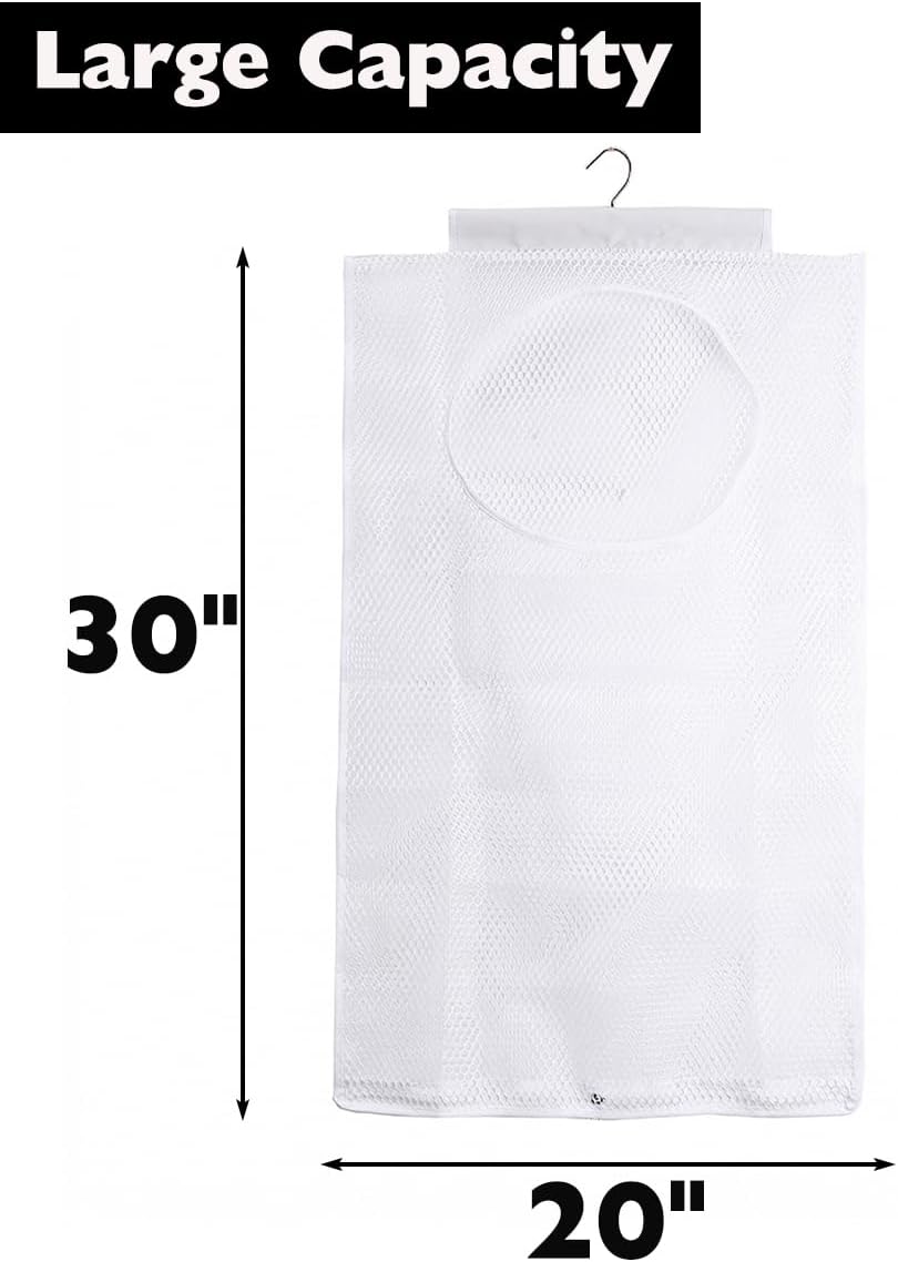 Cesta lavandería malla transpirable plegable para armario