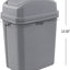 Cubo basura 2gal con tapa abatible gris