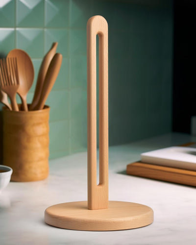 Soporte para toallas de papel de madera rollo jumbo estante elegante baño