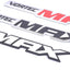 Emblema puerta Chevrolet Silverado 06-09 6.0l negro cromado