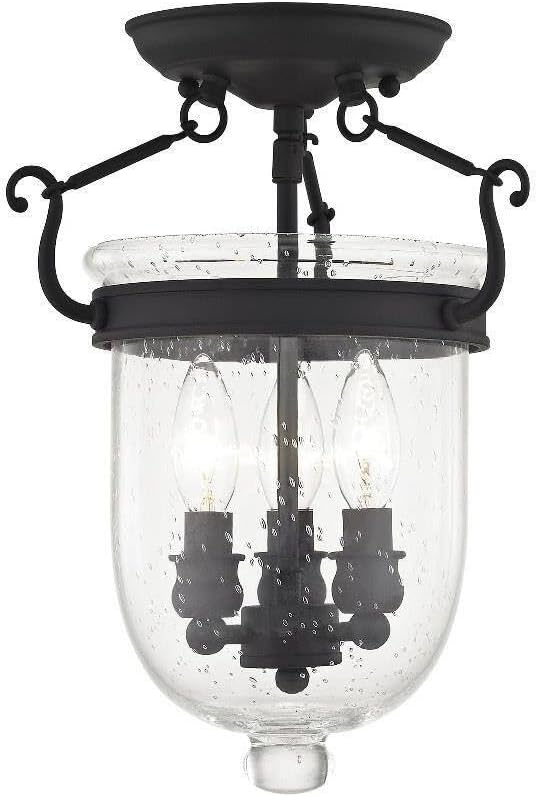 Soporte techo 3 luces color negro
