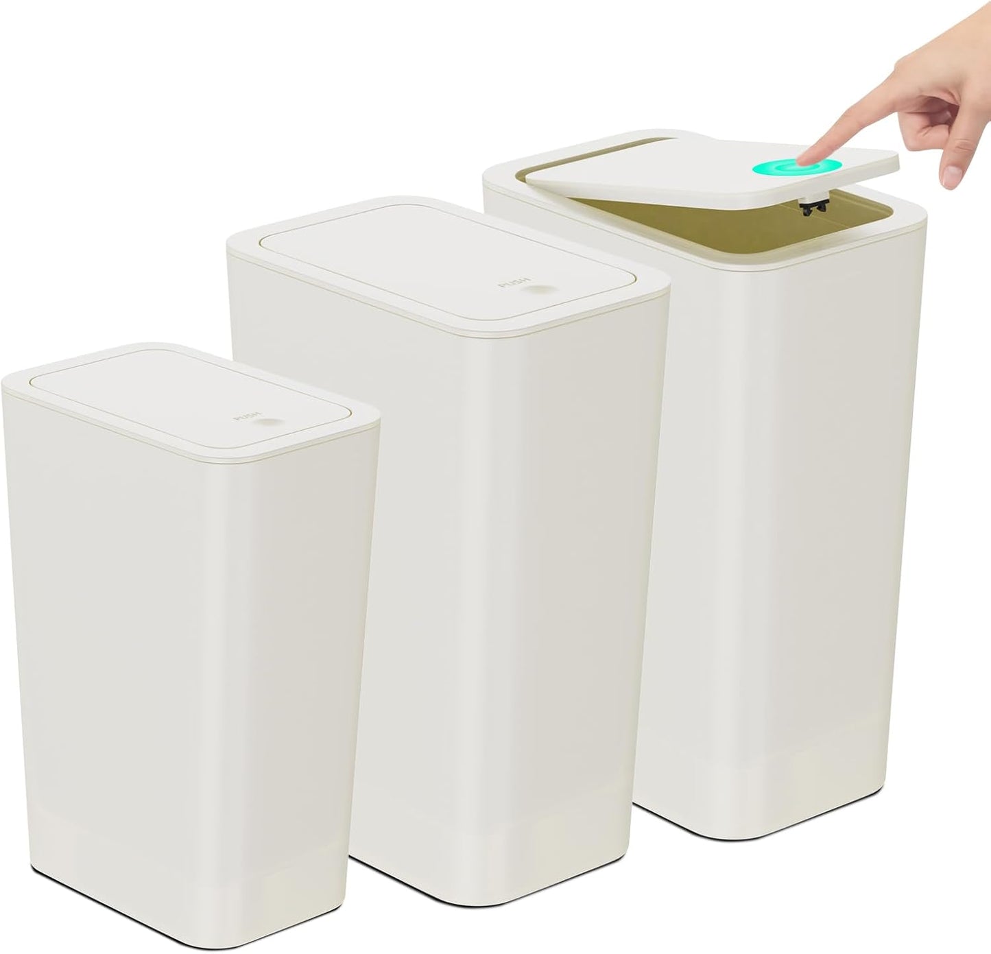 Tacho basura baño cocina oficina 4gal blanco hueso