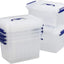 Caja plástico transparente 6l con tapa set 6