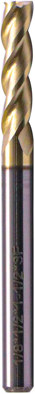 Fresa cuadrada carburo 1/8pulg aluminio 37grados
