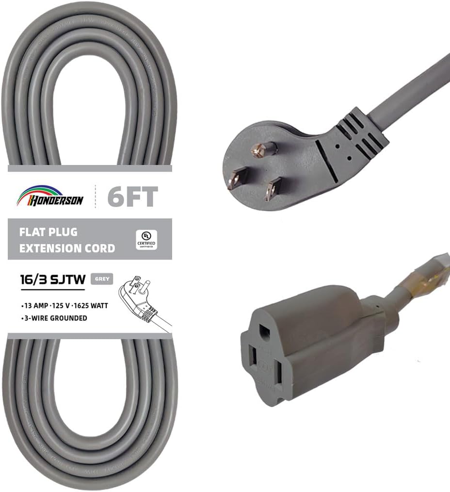 Cable extensión interior 16/3 SJTW 13A 6ft 3 clavijas uso pesado