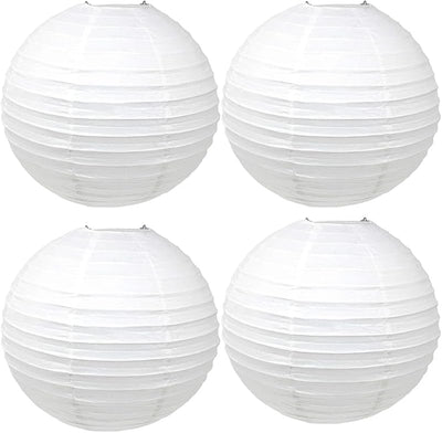 4 Linternas papel colgantes hogar fiesta boda 12pulg