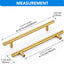 Manijas latón 6-1/4" para gabinetes pack 45 pzas