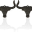 Gancho pared hierro fundido cabeza toro 5" 2uds