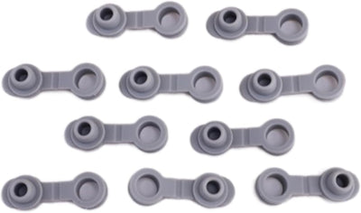 10 Tapones Silicona con Ojales y Pajilla para Termo 20/30oz