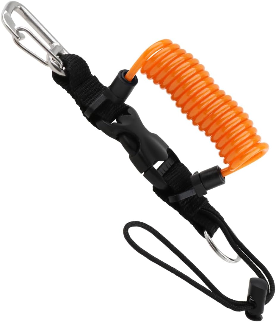 Cordón buceo acero inox resorte hebilla rápida