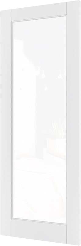 Losa vidrio transparente 24x80" puertas interiores pintables