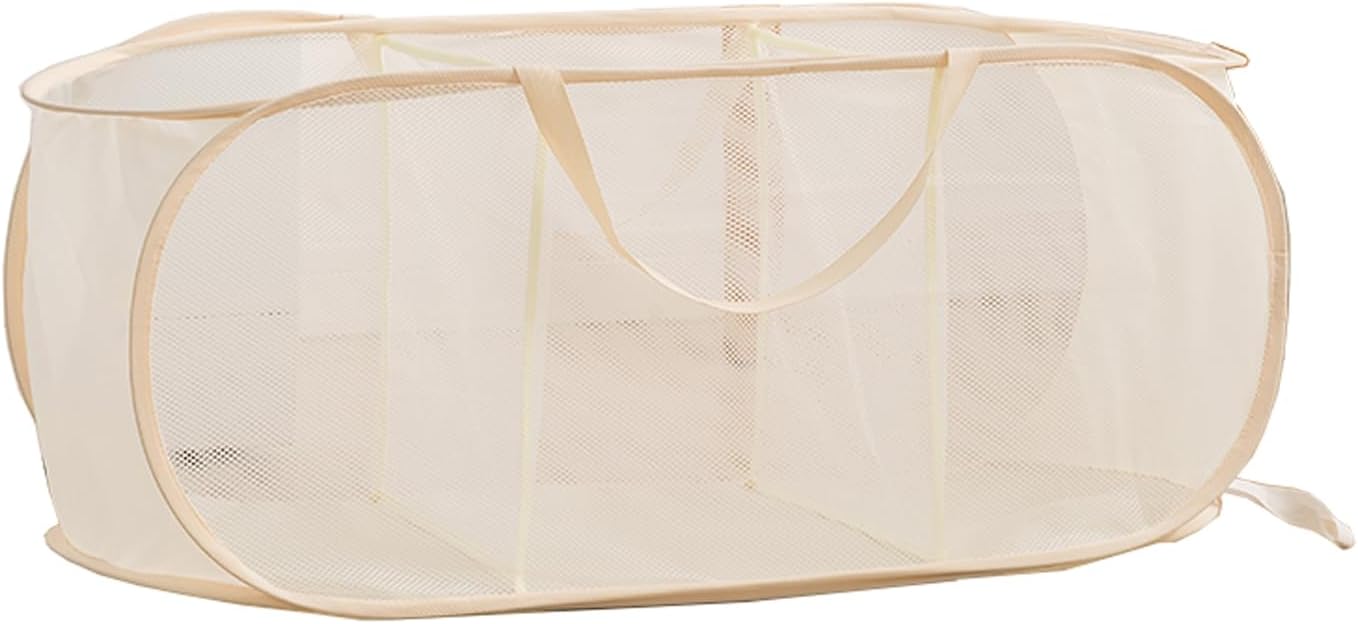 Cesta malla lavandería 3 compartimentos plegable