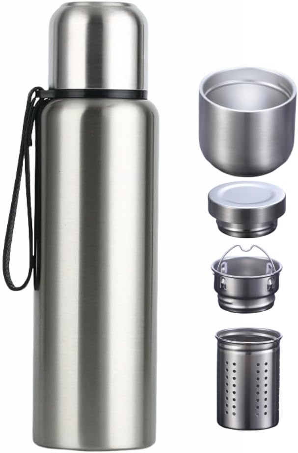 Botella agua acero inox 316 770ml con infusor té