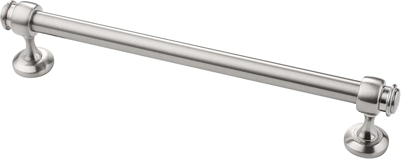 5 Tiradores Níquel Satinado 7" Barra Recta Accesorios Cocina