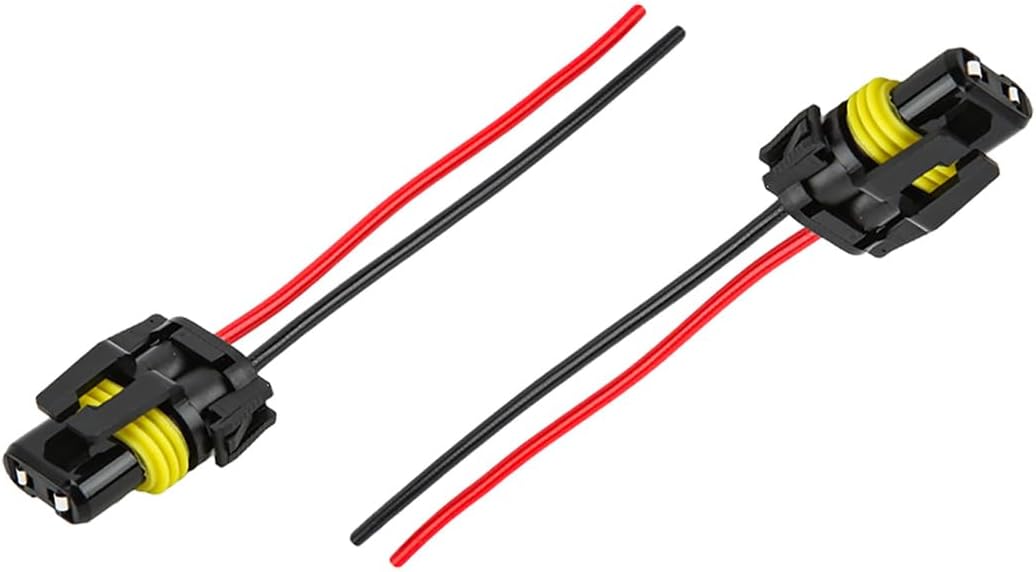 2 Pzas Arnés Cable H10 Adaptador Nylon para Faros