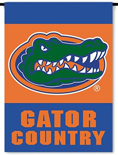 Bandera jardín 2 lados Florida Gators con poste plástico