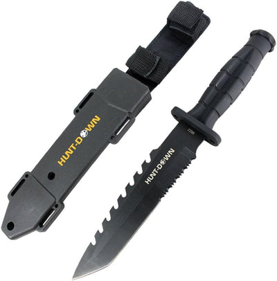 Cuchillo caza Tanto Point 13" mango granada plástico