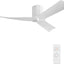 Ventilador techo Hugger 52" CC 6 vel 3 cuchillas ABS blanco