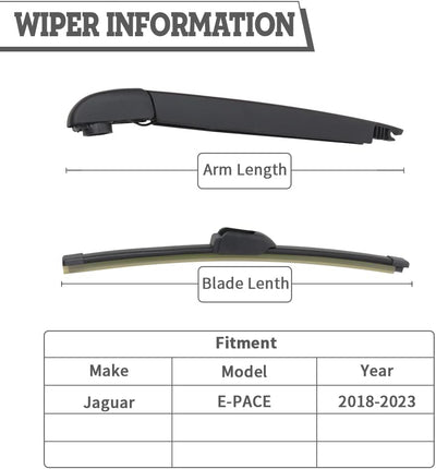 Kit limpiaparabrisas trasero Alfa Romeo Stelvio Jaguar