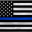 Bandera policía EE.UU. 3x5ft poliéster doble costura latón