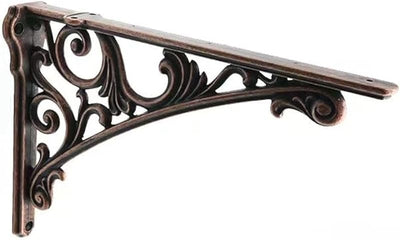 Soporte cobre antiguo para estante 10pulg set 4