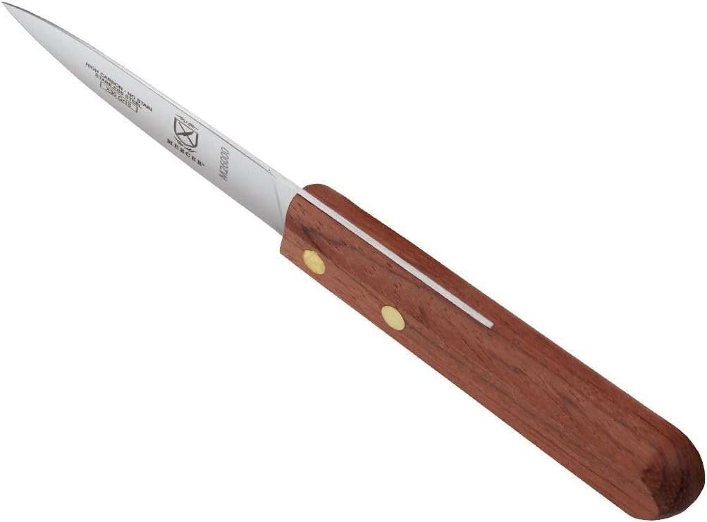 Cuchillo pelar mango palisandro 3pulg madera
