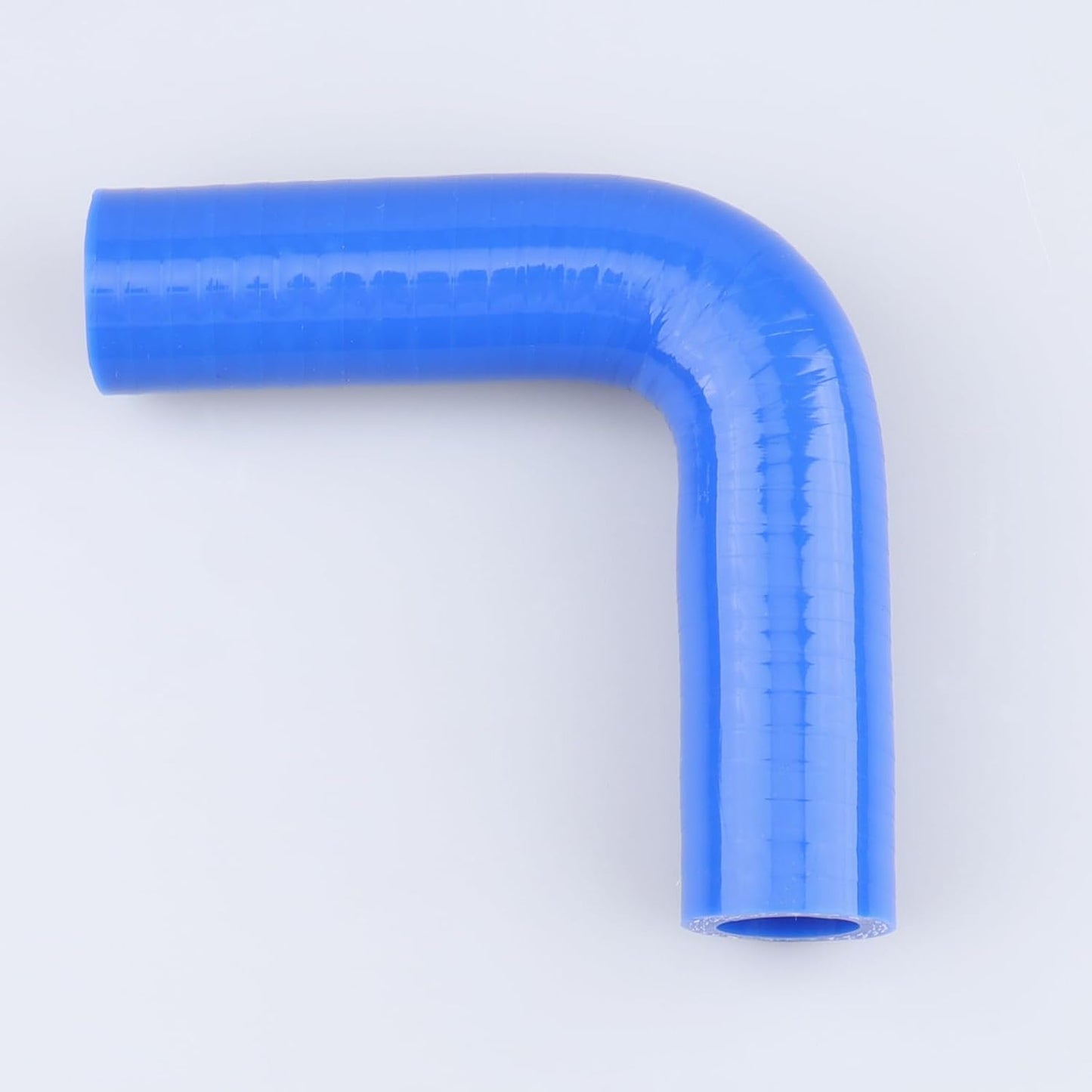 Manguera silicona automotriz 3 capas reforzada 3.5" azul