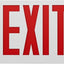 Señal salida roja con luces LED emergencia batería UL