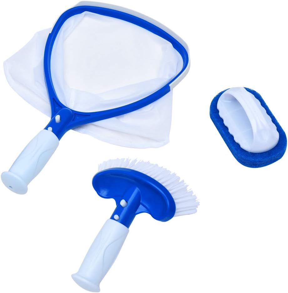 Kit limpieza bañera hidromasaje con espumadera y cepillo