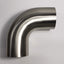 Codo mandril inox 1.5" radio 1d/1.5" pared 16ga pierna 2" ss304