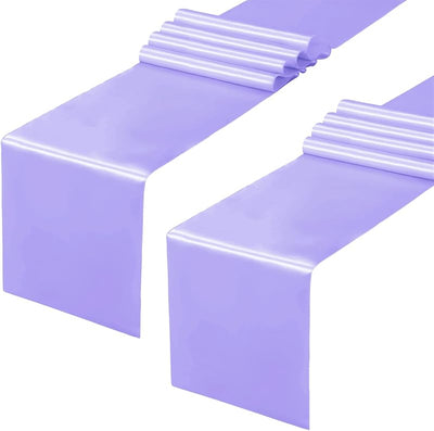 2 Caminos Mesa Satén Lavanda 12x108pulg Bodas Banquetes