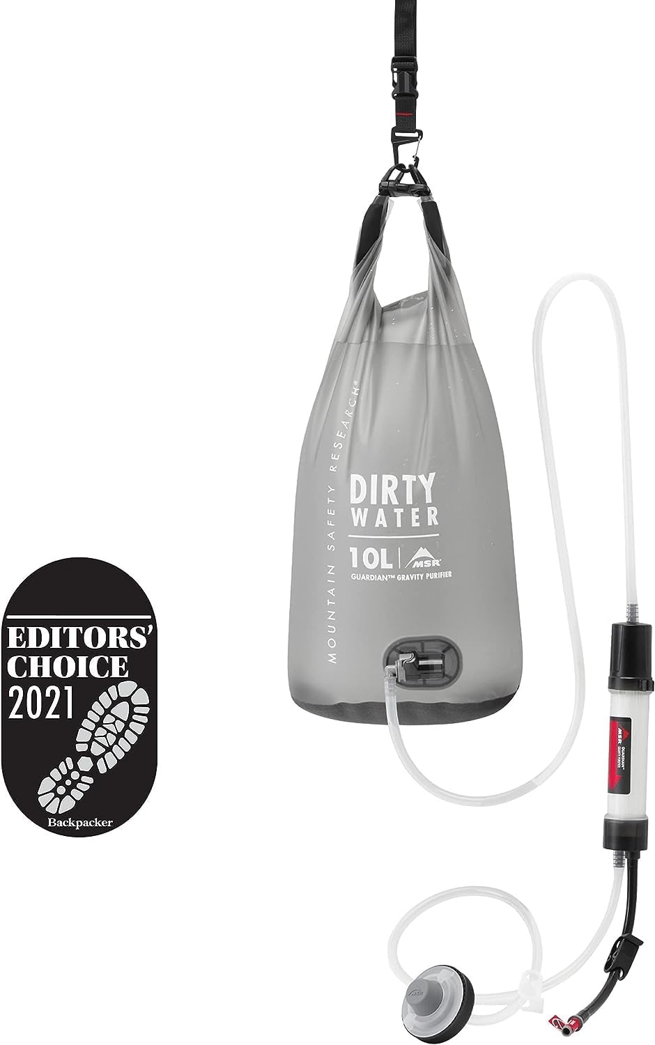 Purificador agua Guardian Gravity para emergencias y viajes