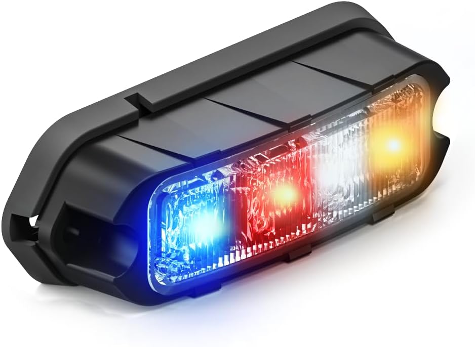 Lámpara LED superficie Quad Q3 Rojo/Azul/Blanco/Ámbar