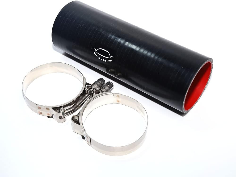 Manguera silicona acoplador recto 2.5" 8" 4 capas SS304