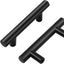 30 Manijas Gabinete Negro 2-1/2" Acero Inox 4"