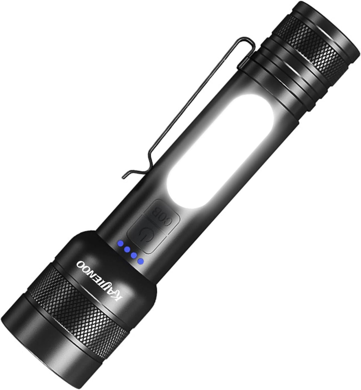 Linterna recargable USB tipo C con enfoque ajustable 5 modos