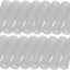 16 Puntas Pajita Silicón Alimenticio Reutilizables 1/4pulg Blanco