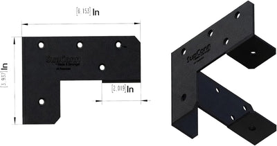 Kit 8 Soportes Esquina Banco Trabajo Acero 2x4 Dual