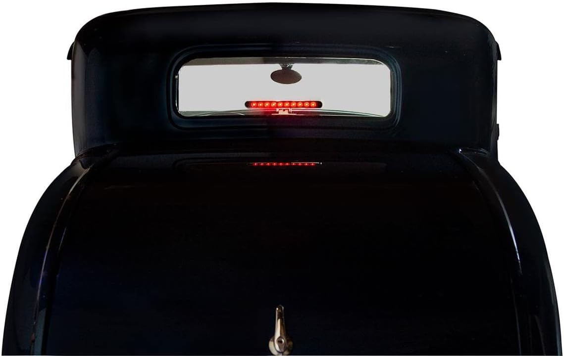 Luz freno LED doble función base giratoria cromo rojo