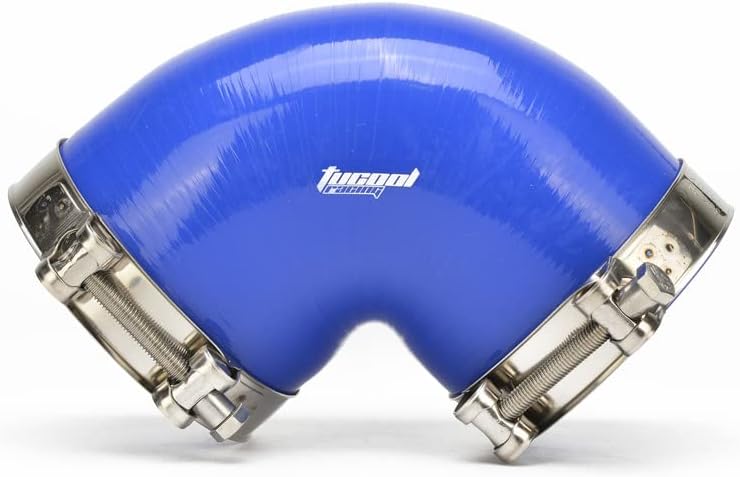 Acoplador codo 90 grados tubo turbo 5000in T azul