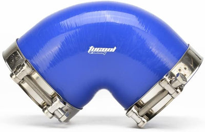 Acoplador codo 90 grados tubo turbo 5000in T azul