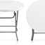 Mesa plegable redonda 32" plástico para picnic fiesta
