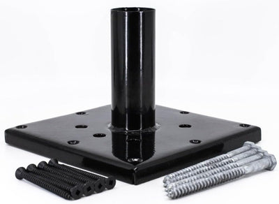 Kit 4x4 sujetadores negros galvanizados