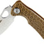 Cuchillo bolsillo hoja bronceada 3.63" mango fibra vidrio