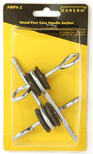 Anclaje mango puerta poste madera para cercado eléctrico 2 ud