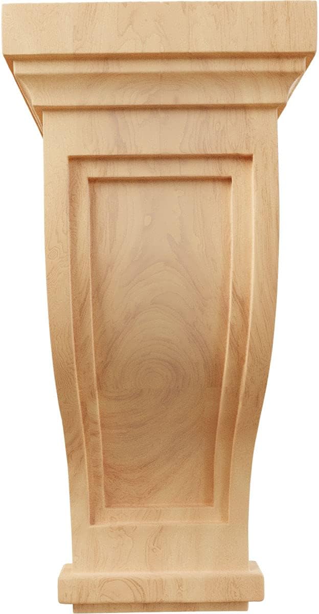Ménsula madera roble rojo 7.5x8x17pulg