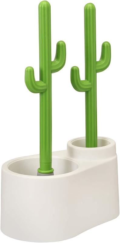 Set destapador y cepillo inodoro cactus baño