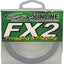 Línea pesca trenzada FX verde oscuro 60lb 300yd