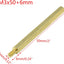 Separador M3 1.969pulg latón hexagonal PCB 20 Pzas